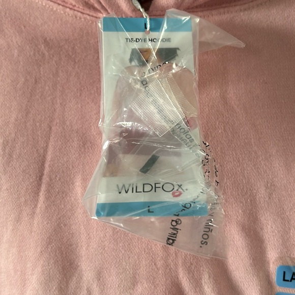 🎉HP🎊🆕NWT Pink Size Large WildFox Tie-Dye Hoodie - Picture 7 of 7